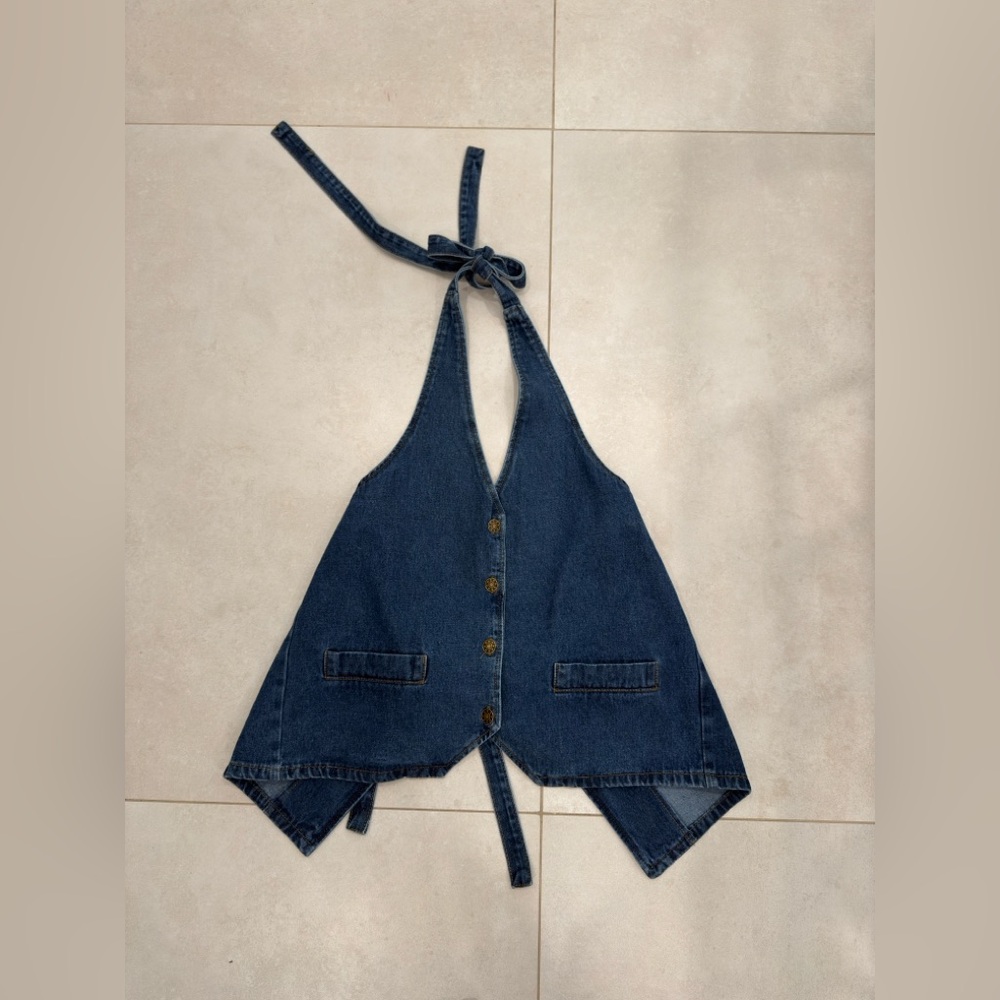 Lioness Blue Denim Vest